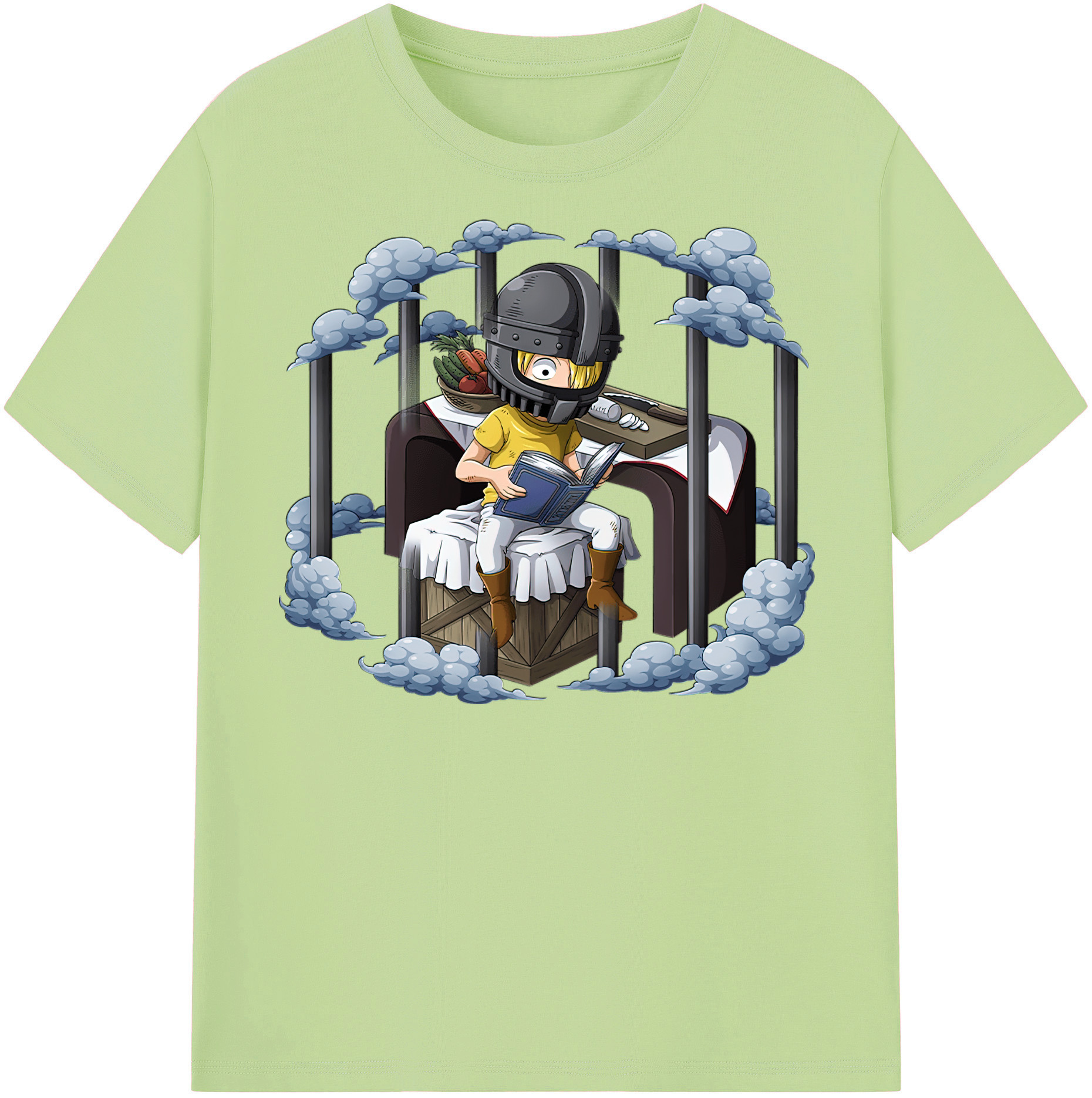 ワンピース サンジ ONE PIECE Sanji 綿100％半袖Tシャツ（フロントプリント）